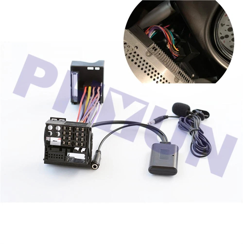 Aux Bluetooth Adapter + Microphone Cable for BMW X5 X3 Z4 (E39 E53 E83 E85 E86)