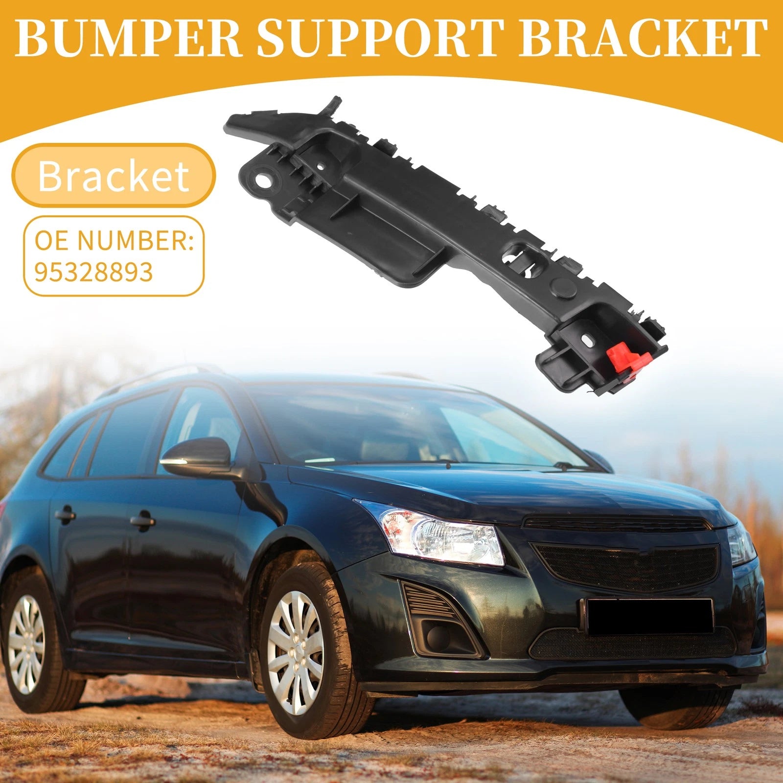 Left Side Front Bumper Support Bracket Replacement for Chevrolet Cruze (2011–2016)