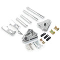 Rear Swingarm Covers for Harley Softail (2000–2007) Chrome