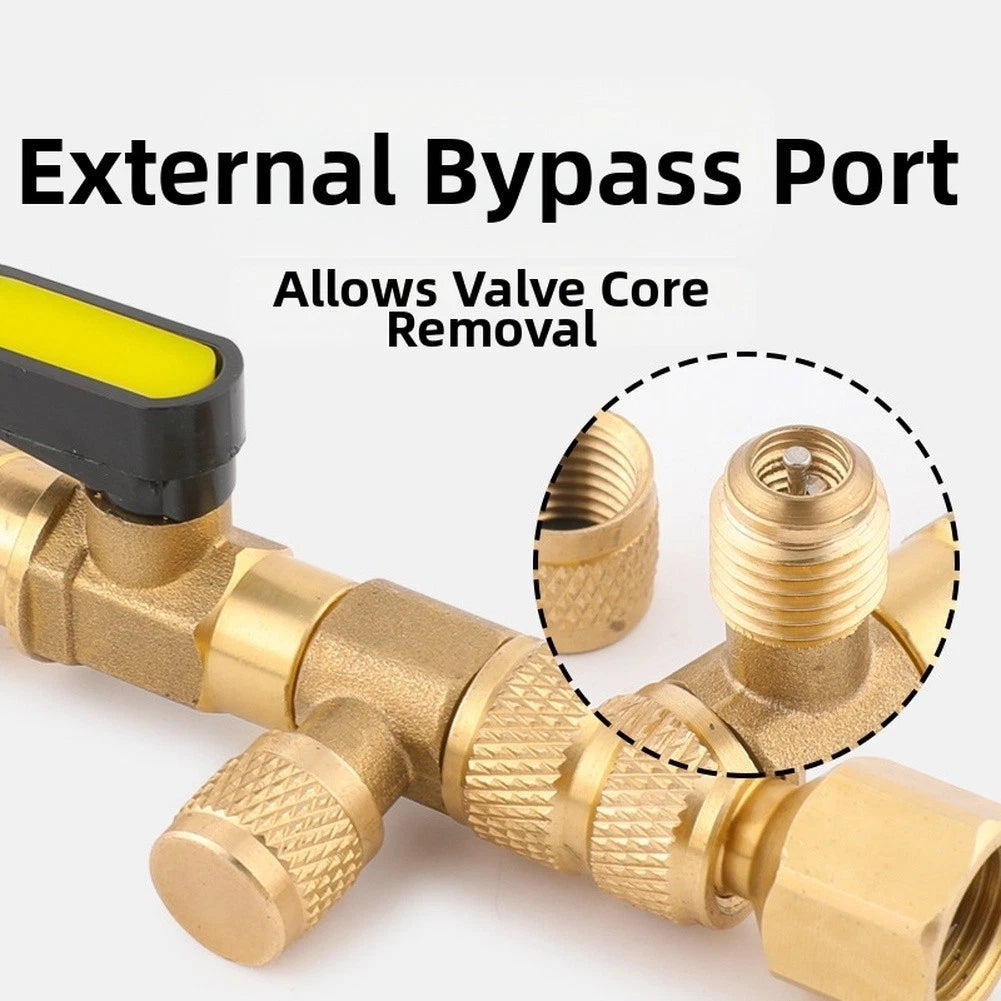 Quick Valve Core Removal Tool for Air Conditioning with Adapter