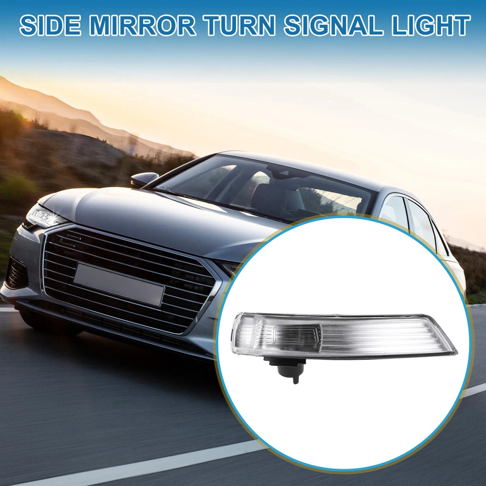 Mirror Turn Signal Light Left LED Replacement for Ford Focus (2012–2018)