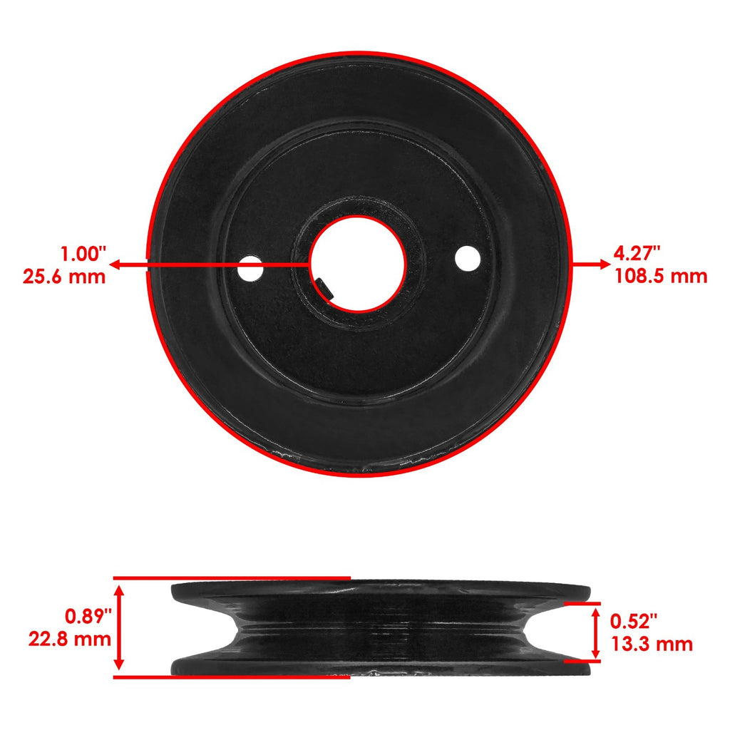 44 Inch Deck Spindle with Pulley Replacement for Gravely ZT2044 (2008–2018)