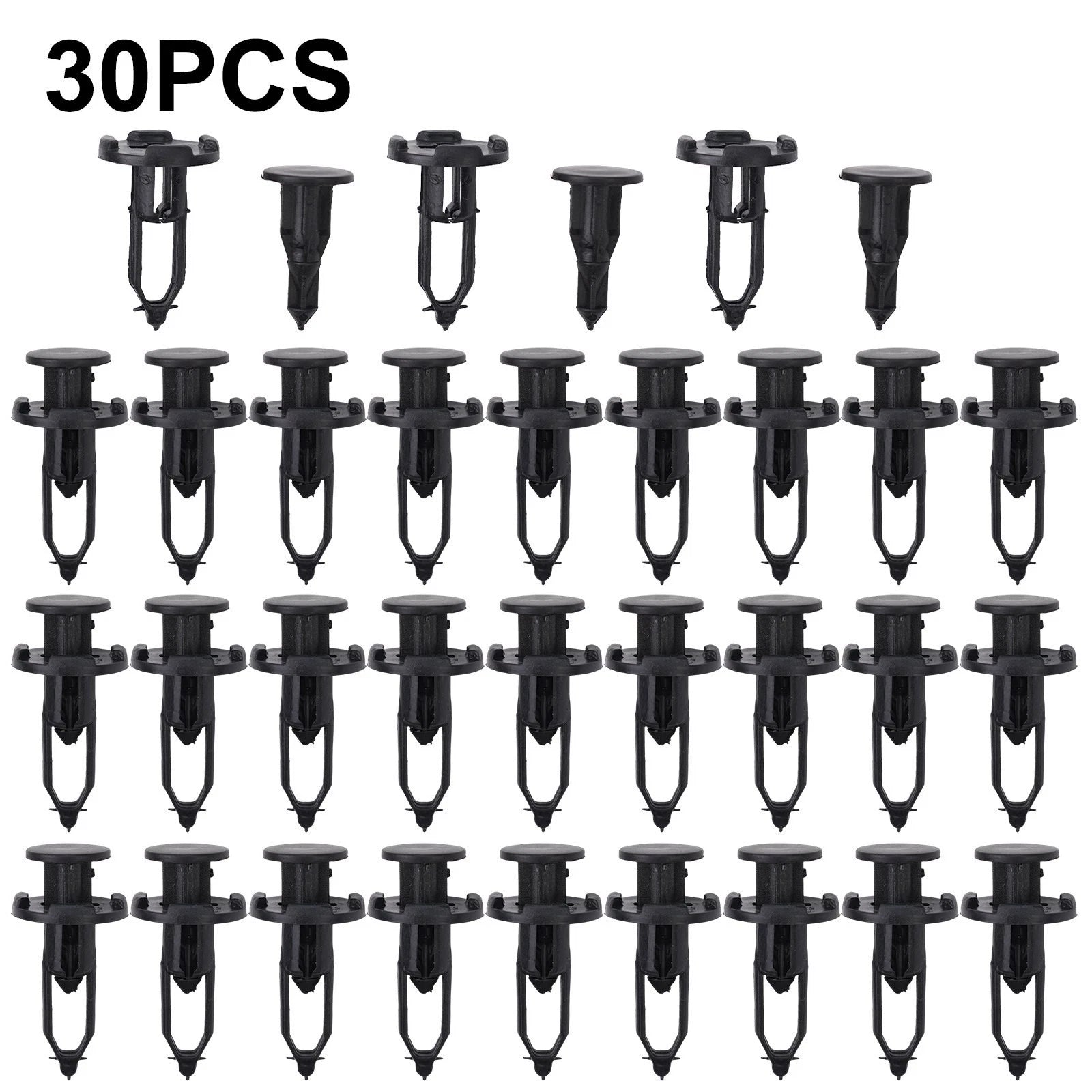 30pcs Push Type Plastic Rivets for Toyota
