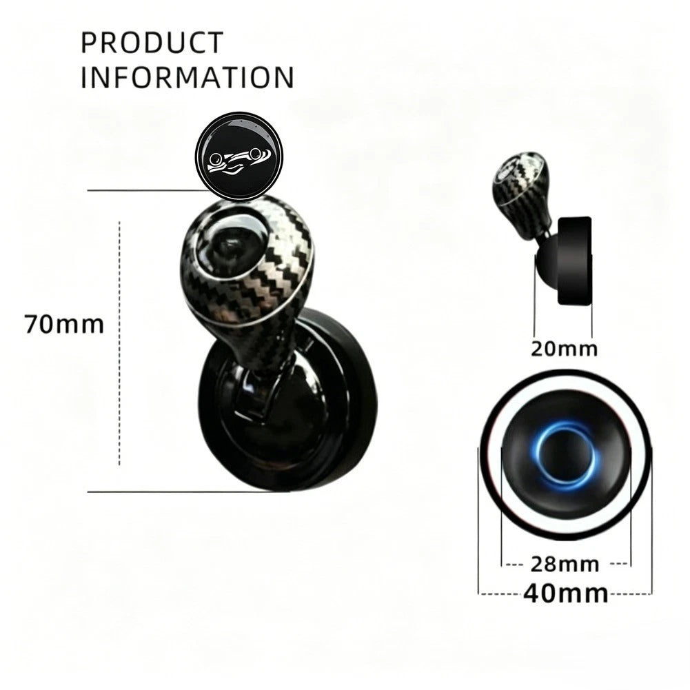 Carbon Fiber Finish Start Button Cover for Various Car Models