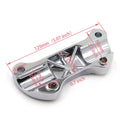 Chrome Skull Handlebar Clamp Riser for H-D XL FX FXR (1974–2006)