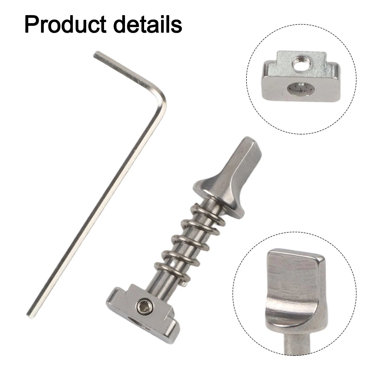 Surfboard Fin Screws Kit for Longboard (Stainless Steel, Quick Release)
