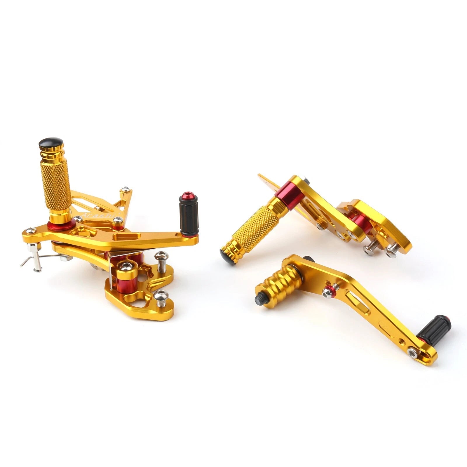 Rearsets Footpegs Pedals for Suzuki GSX-R600 GSXR 750 (2006–2010) Gold
