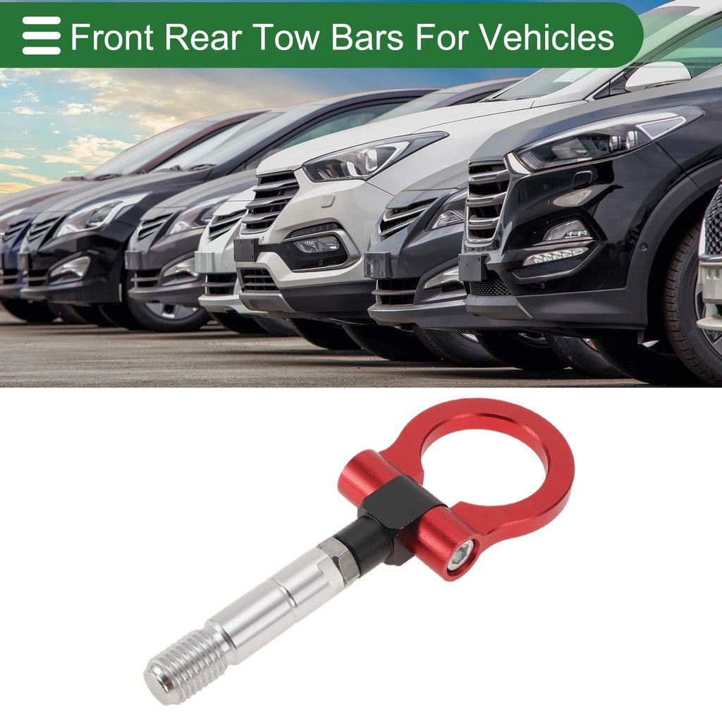Front Rear Tow Hook for Mazda RX8 (2003–2008) 19mm Aluminum Alloy Red Set