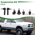 6 Pc Front Outer Tie Rod End and Ball Joint Kit for Dodge Dakota (2000–2004)