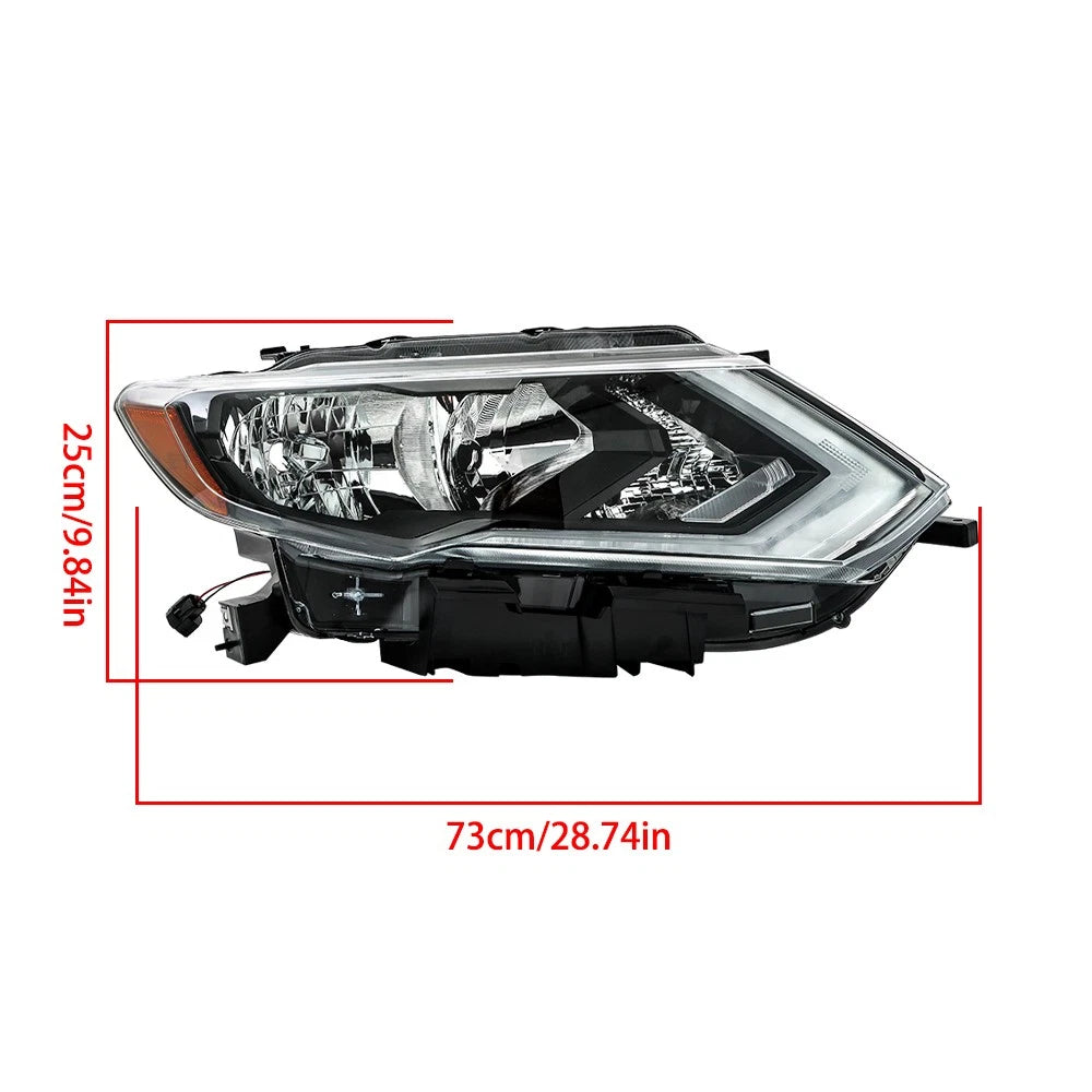 Right Side Headlight Assembly for Nissan Rogue (2017–2019)