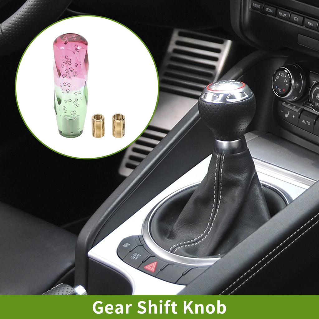 Crystal Shift Knob Set with 2 Adapters for Universal Fit (15cm)