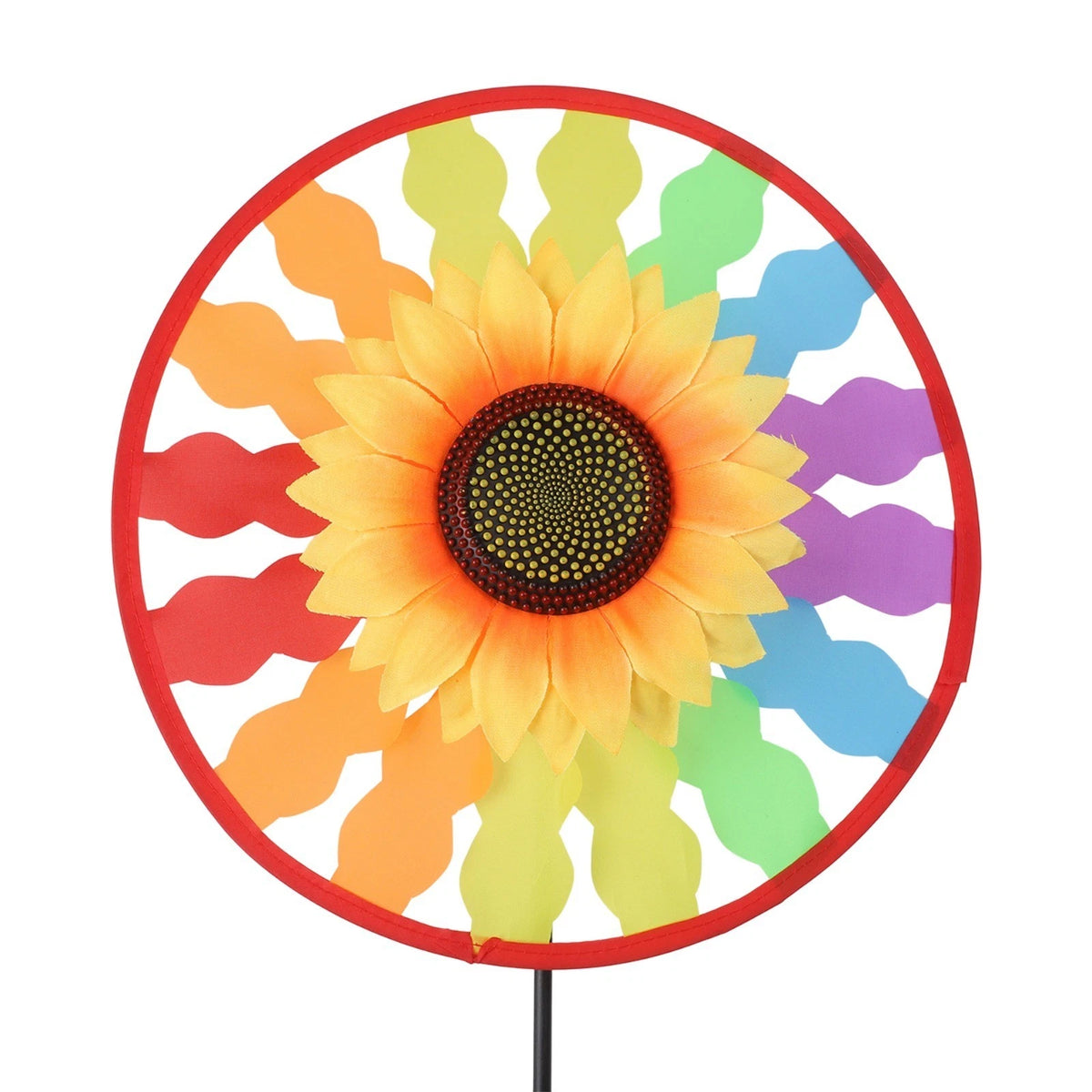 Spinner Windmill Sunflower Pinwheels for Outdoor Decor