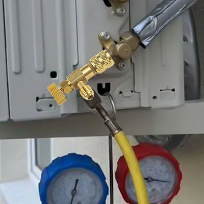 Copper Safety Valve Charging Adapter for Industrial Air Conditioning