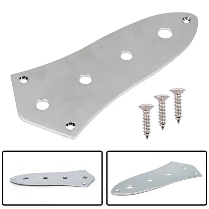 Control Plate for Electric Bass (4 Holes, Chrome)