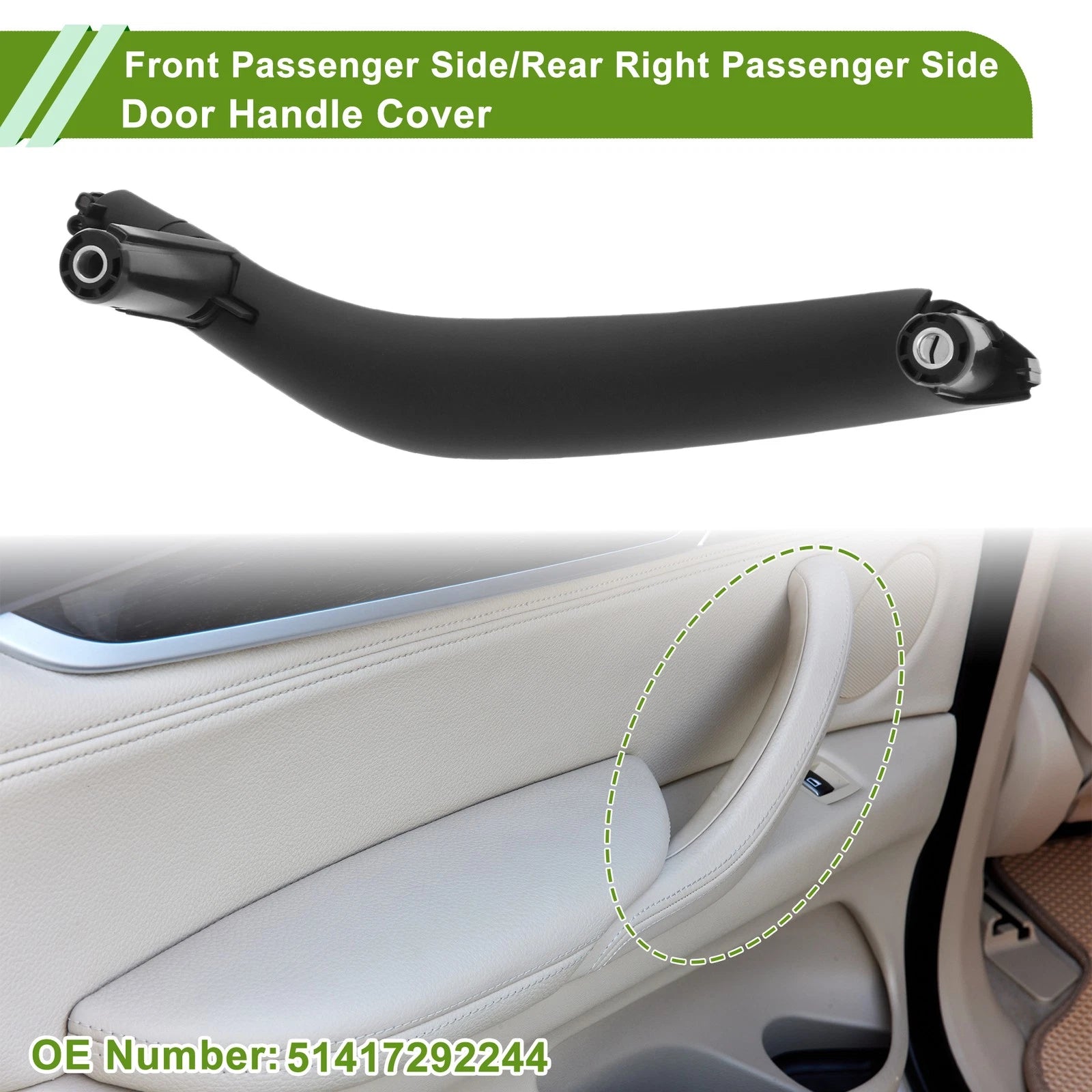 Door Panel Handle Pull Trim Cover for BMW X5 F15 (2014–2018)