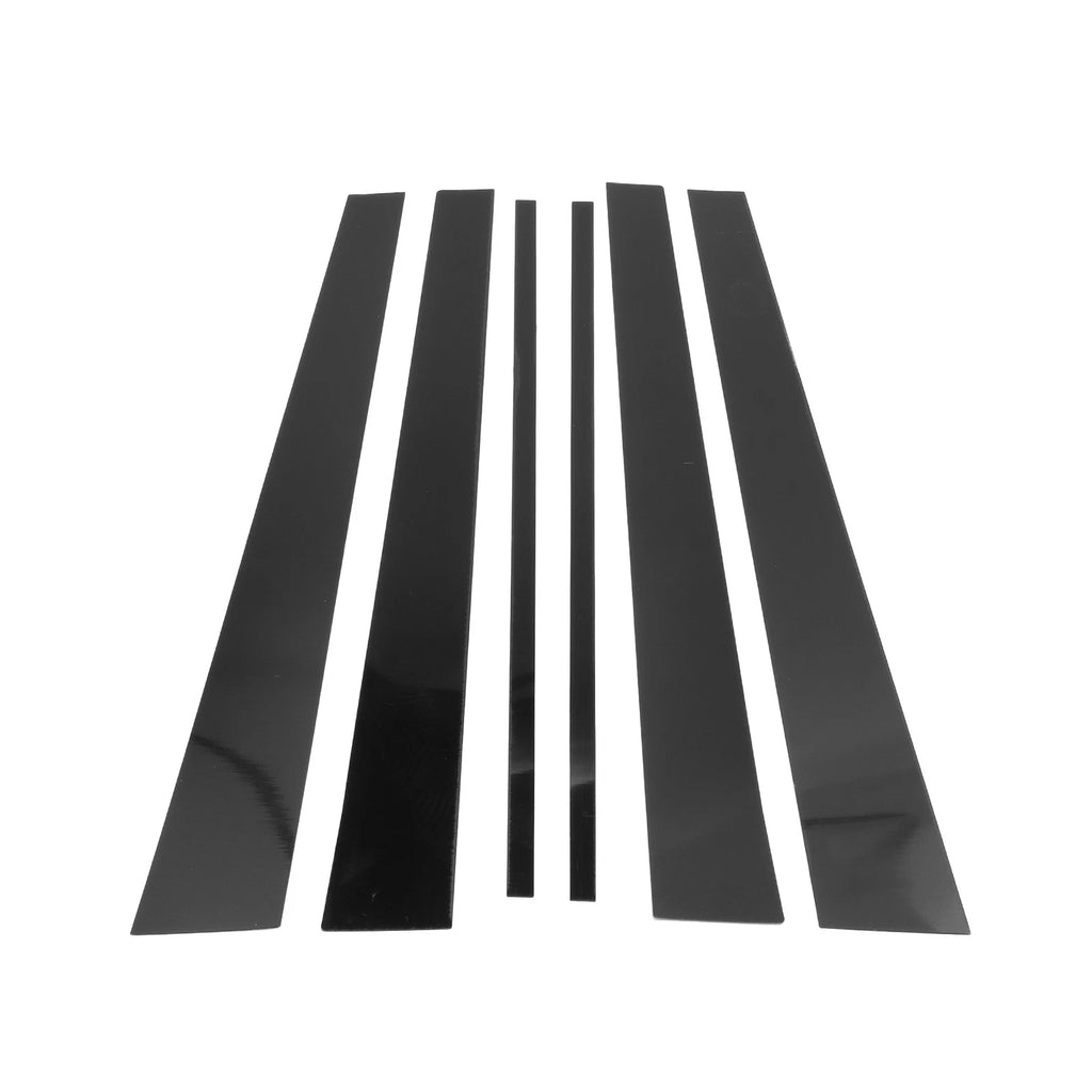 6 Pcs Door Pillar Window Trim Replacement for Lexus LX (1998–2007) Black