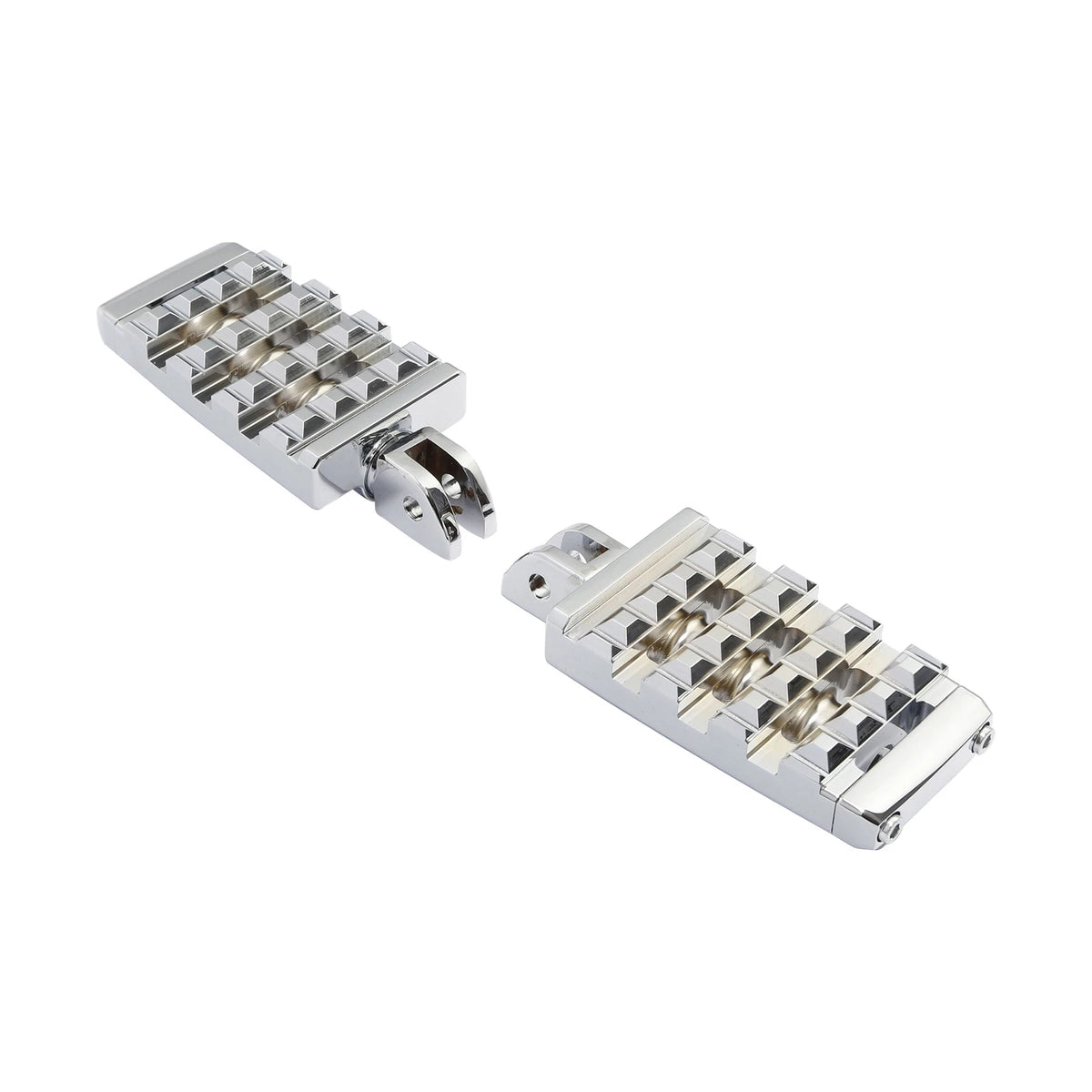Chrome Driver Foot Pegs for Harley Softail Low Rider Fat Bob (2018–2025)