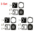 Set of 3 Chainsaw Carburetor Kit for Husqvarna 340 345 346 (Zama RB-122)