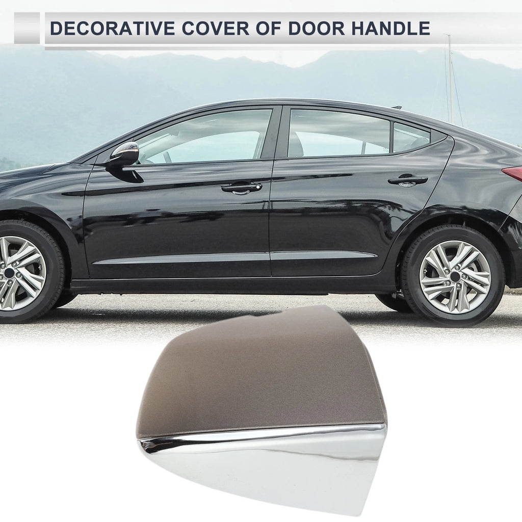 Front Left Door Handle Lock Cylinder Cover Replacement for Volkswagen Gray ABS (2012–2018)