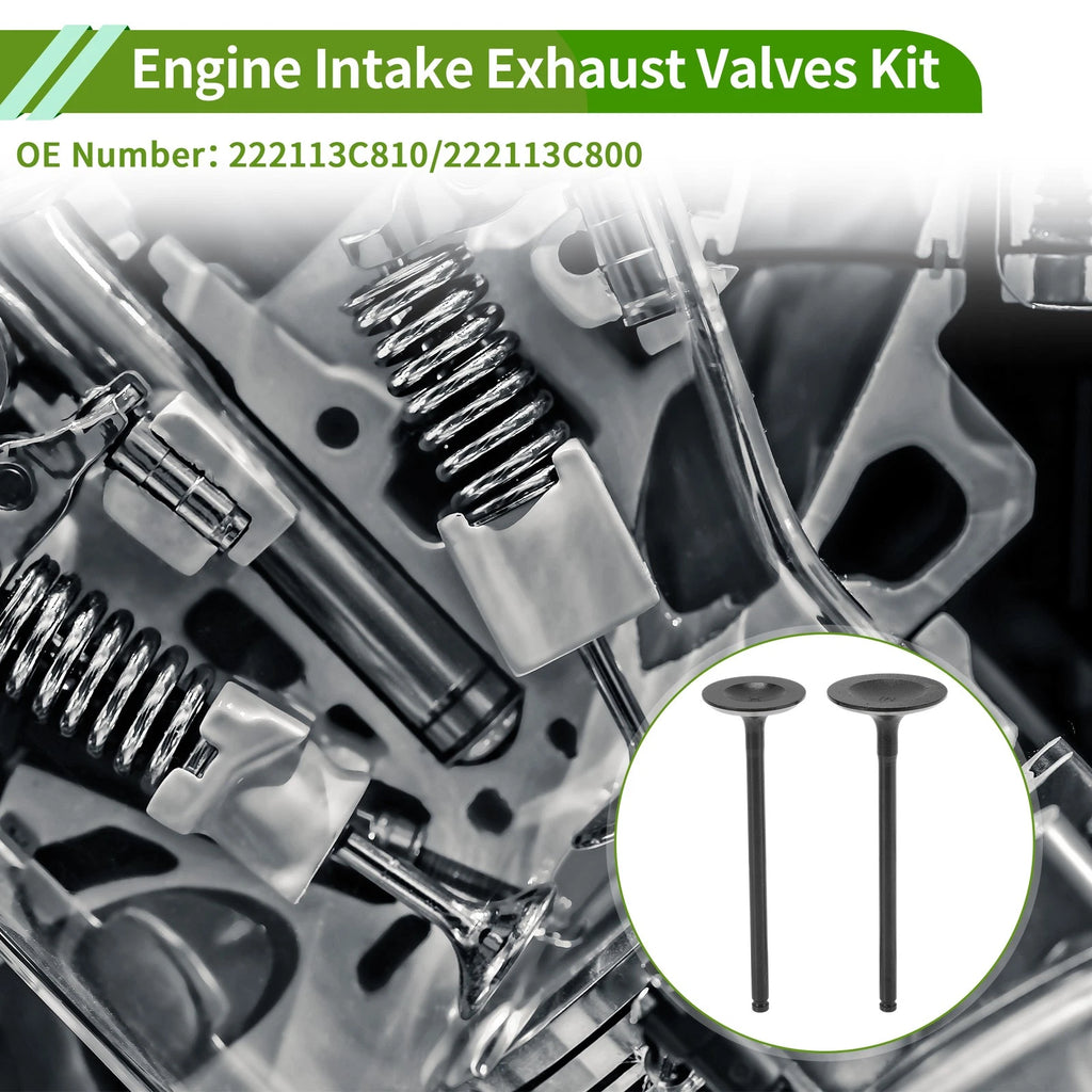 Engine Intake Exhaust Valves Kit Replacement for Hyundai Sonata 3.3 (2015–2017)