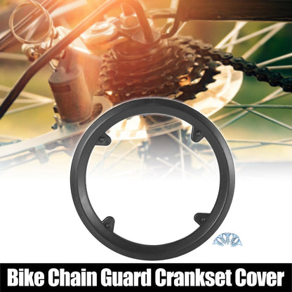 Bicycle Crankset Chain Wheel Cover 42T 4 Hole for Black Hollow Mount