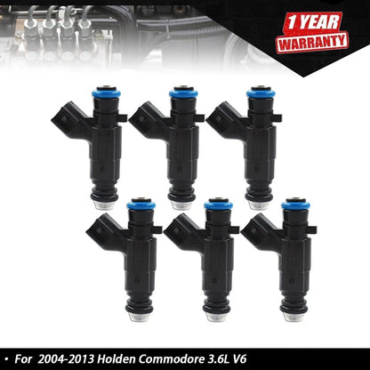 Set of 6 Fuel Injectors for Holden Commodore 3.6L V6 (2004–2013) 0280156131