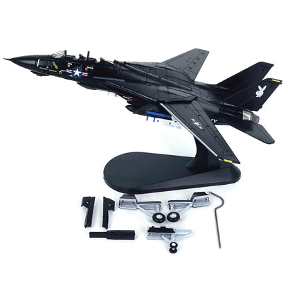 F-14 Tomcat Model Aircraft for Military Collection (1:100 Scale)