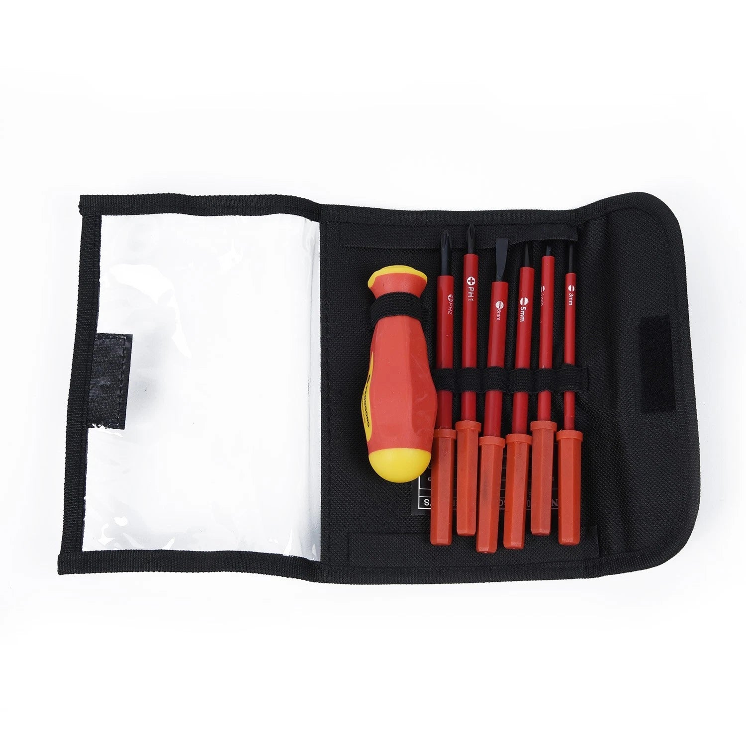 7x Insulated Dual Head Screwdriver Tool Kit 6.1 In