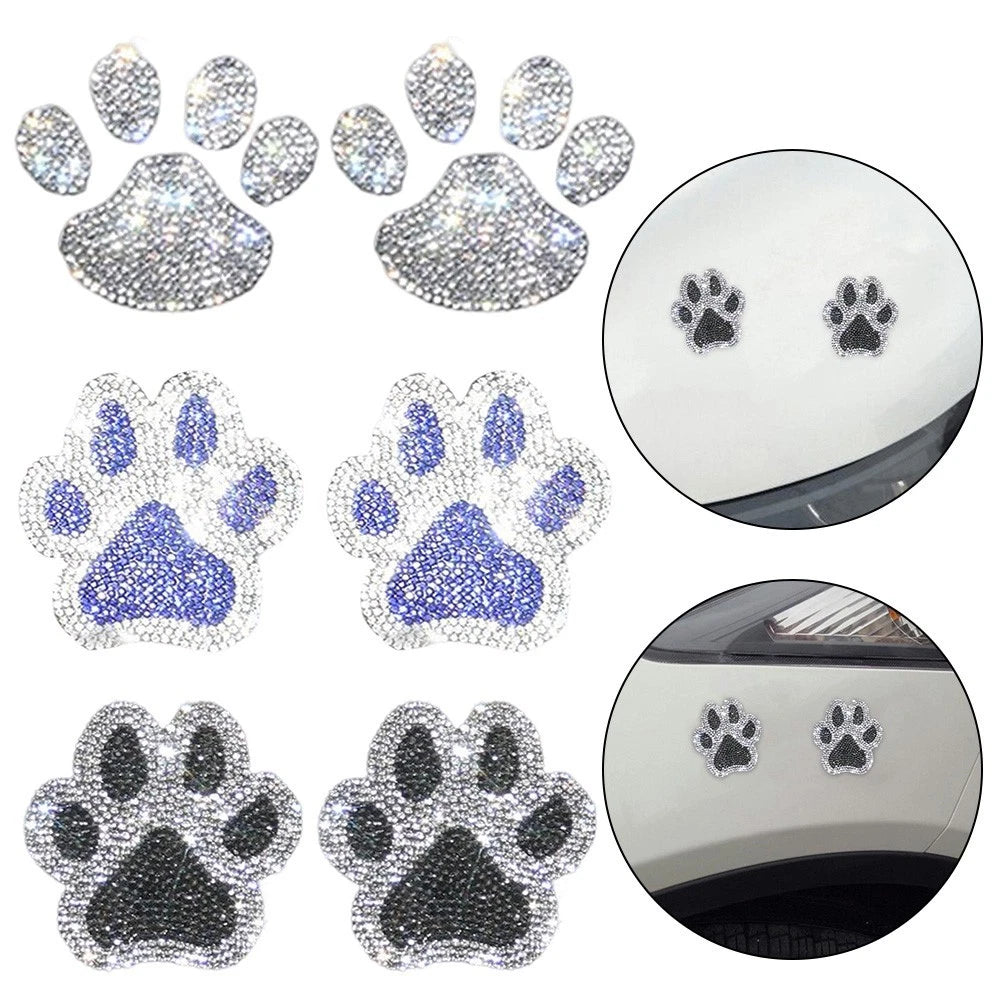 Rhinestone Paw Stickers for Universal Use (Easy Apply, Long Lasting)