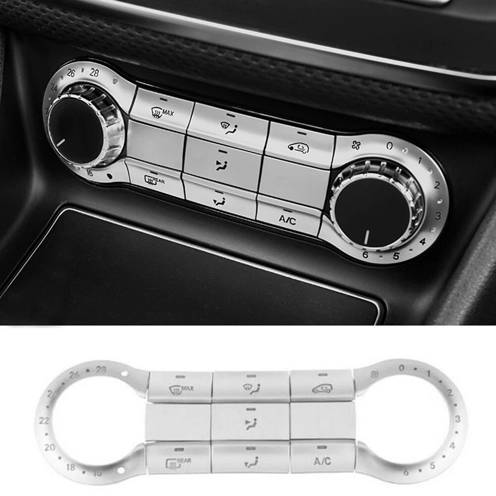 11X Air AC Button Cover for Mercedes Benz A B CLA GLA Class (2013–2020)