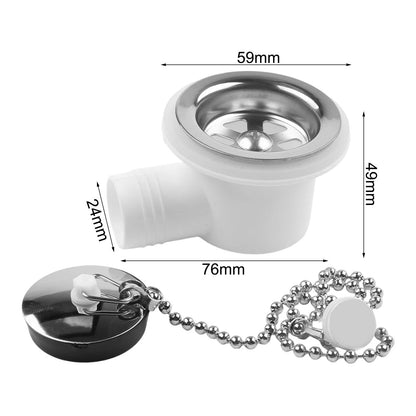 Stainless Steel Waste Drain Fitting for RV and Boat
