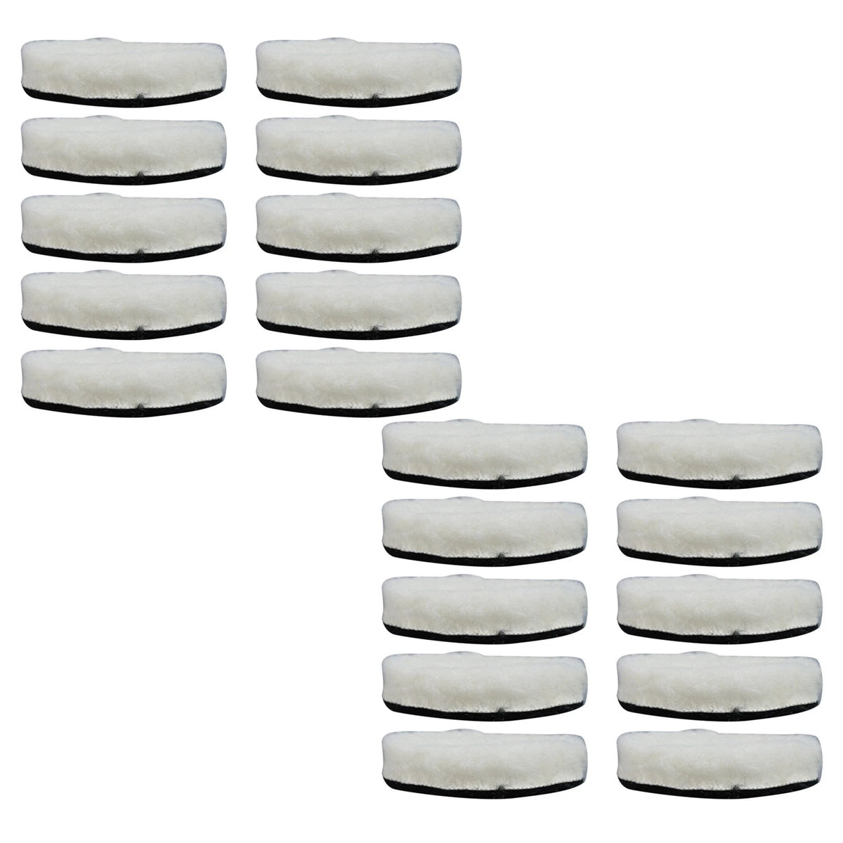 20pcs Wool Polishing Pads for Buffer Plate (3 Inch)
