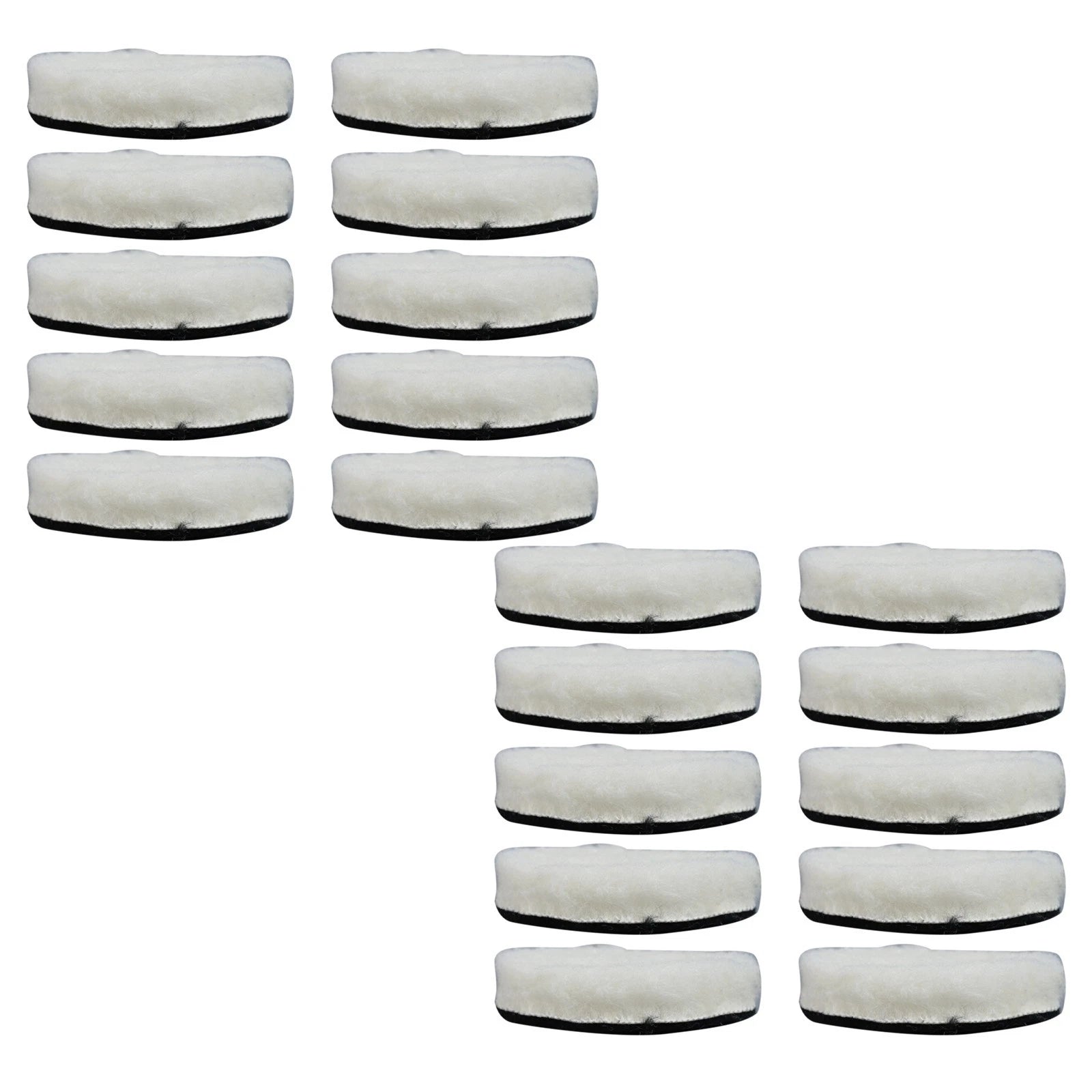 20pcs Wool Polishing Pads for Buffer Plate (3 Inch)