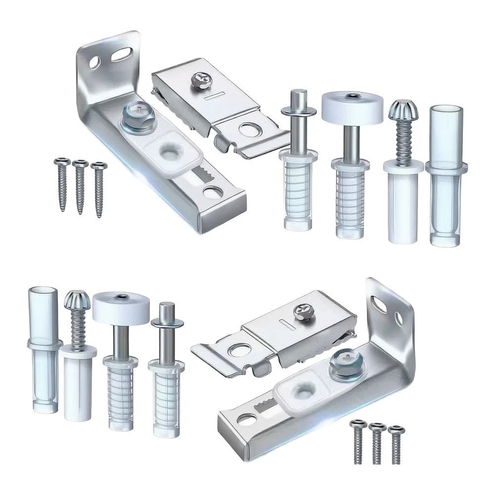 Bi-Fold Door Kit for Home Improvement Projects - Zinc-Plated Steel