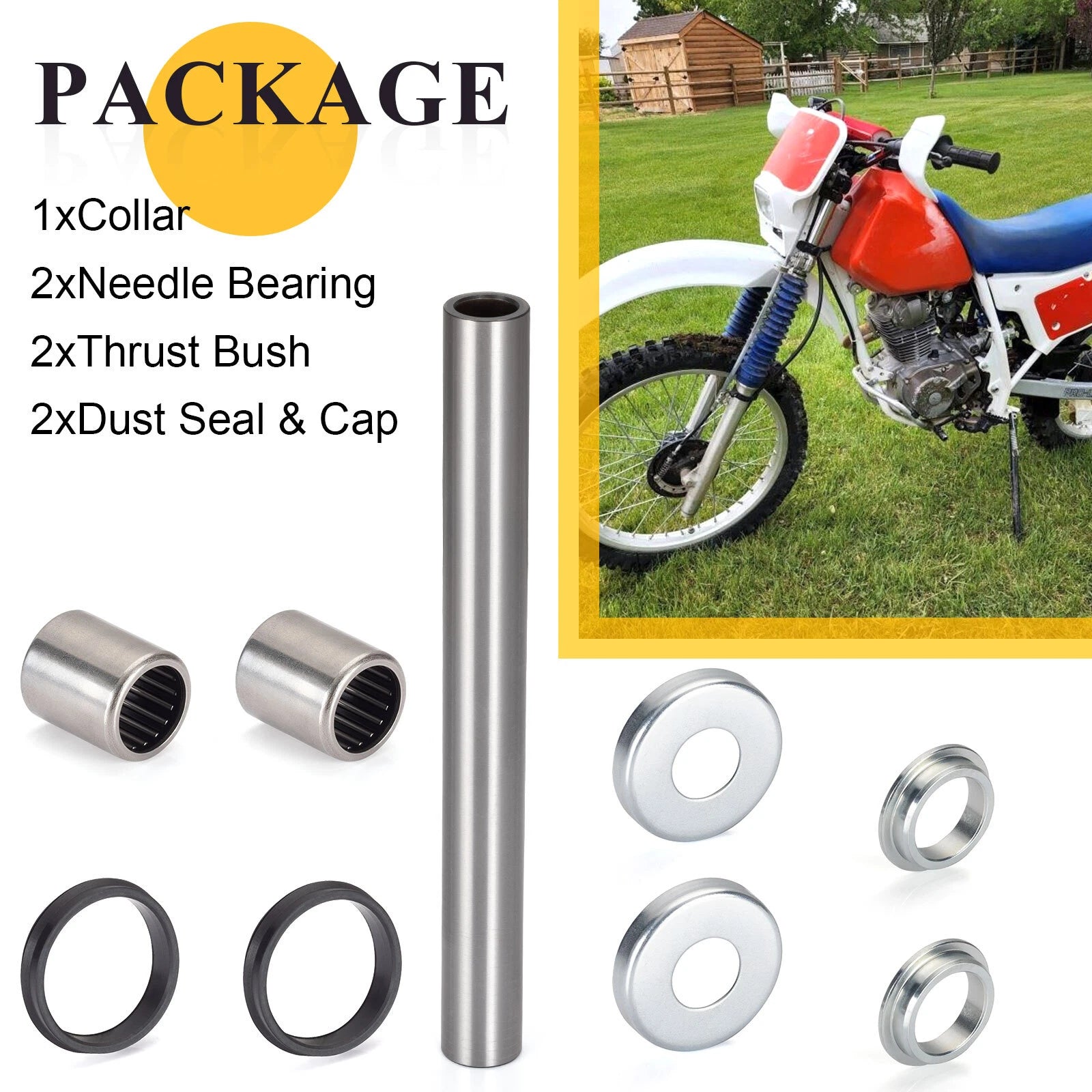 Swing Arm Bearing Seal Kit for Honda ATC200X XR200R (1981–1985)