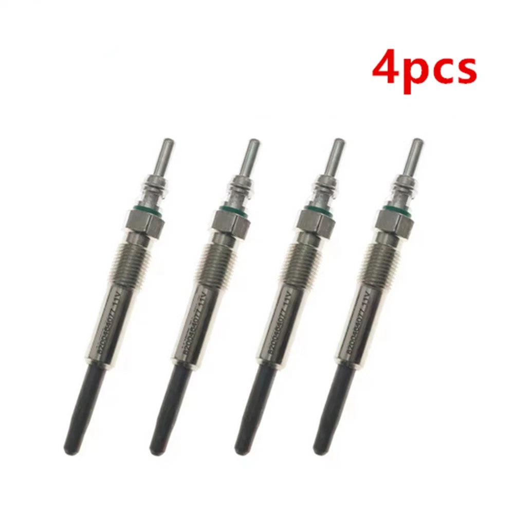 4Pcs Glow Plug 11V 8200464077 for Renault Clio Kangoo Master Megane Logan