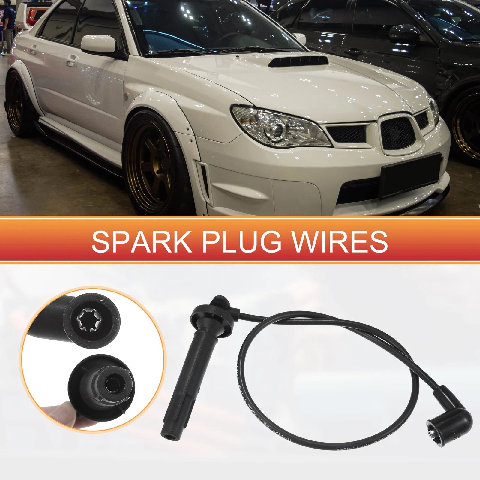 Ignition Spark Plug Wire Set Replacement for Subaru Legacy 2006–2009