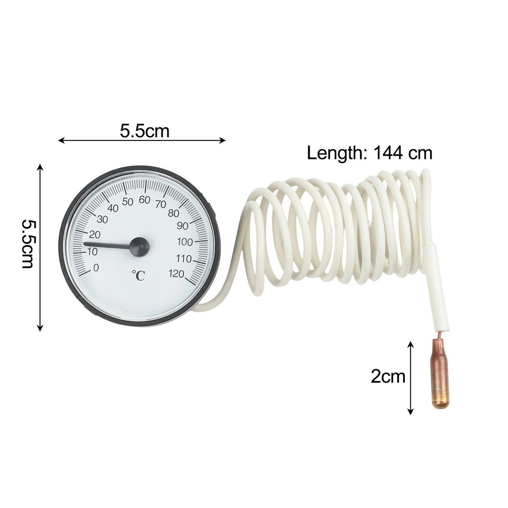 Water Temperature Gauge with Sensor and 2cm Probe for Pool Aquarium