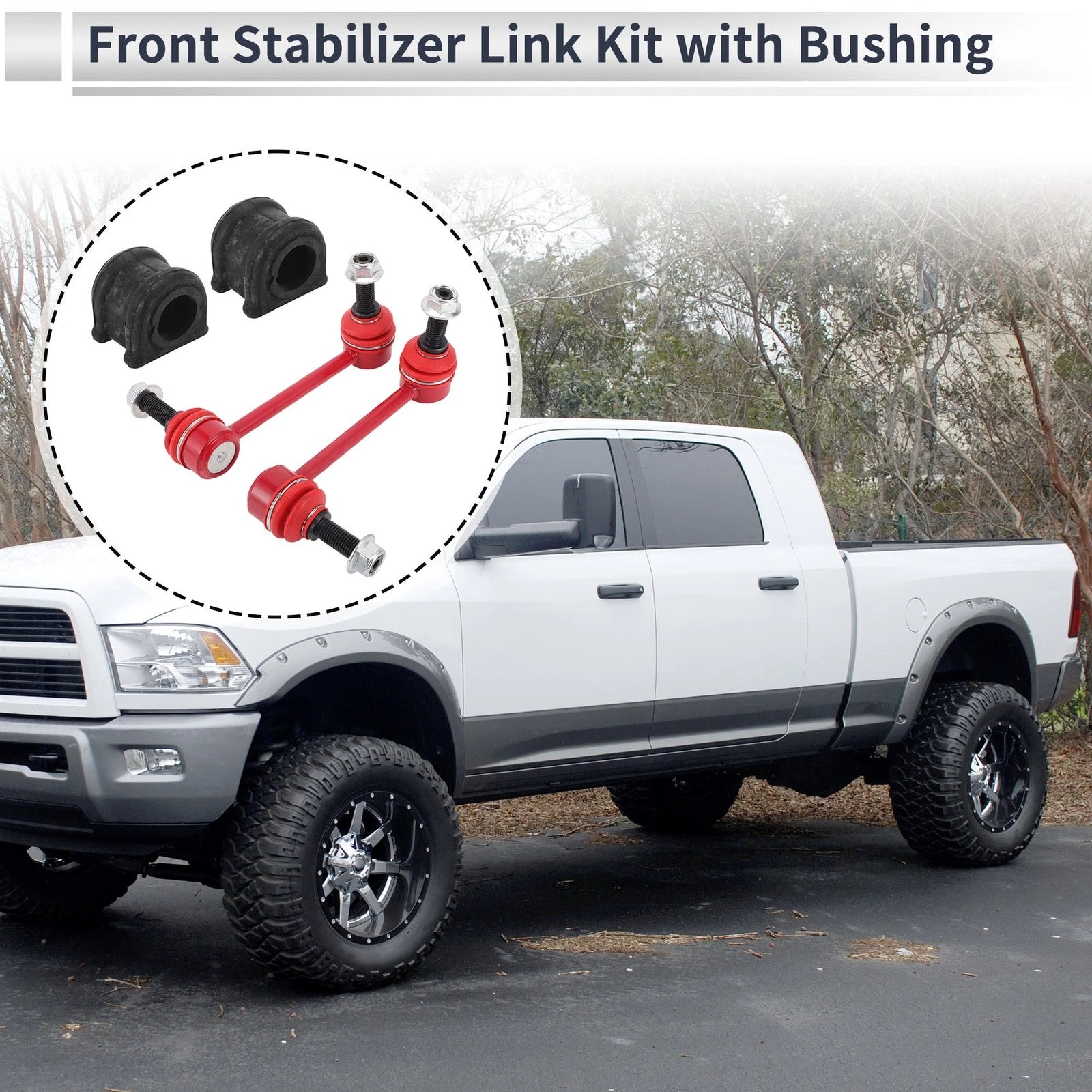 Front Stabilizer Bar Links 2 Piece Bushing for Jeep Grand Cherokee (2011–2020)