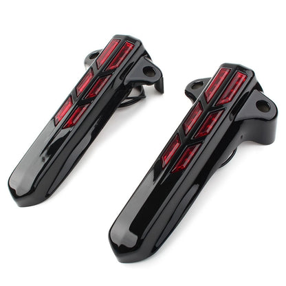 Front Lower Fork Leg Covers with LED for Harley FLHR FLHTK FLHX (2014–2020)