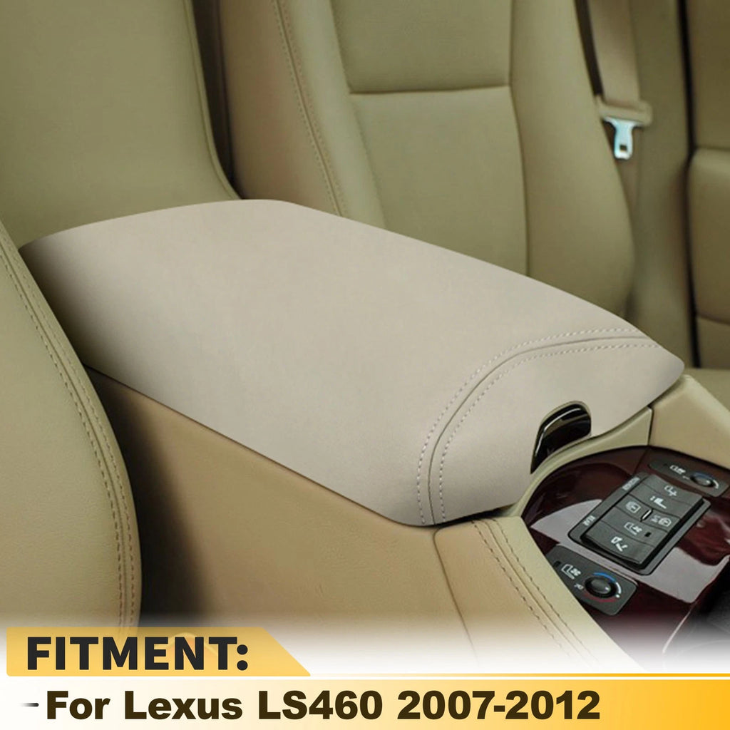 Center Console Armrest Lid Cover for Lexus LS460 (2007–2012) Beige Leather