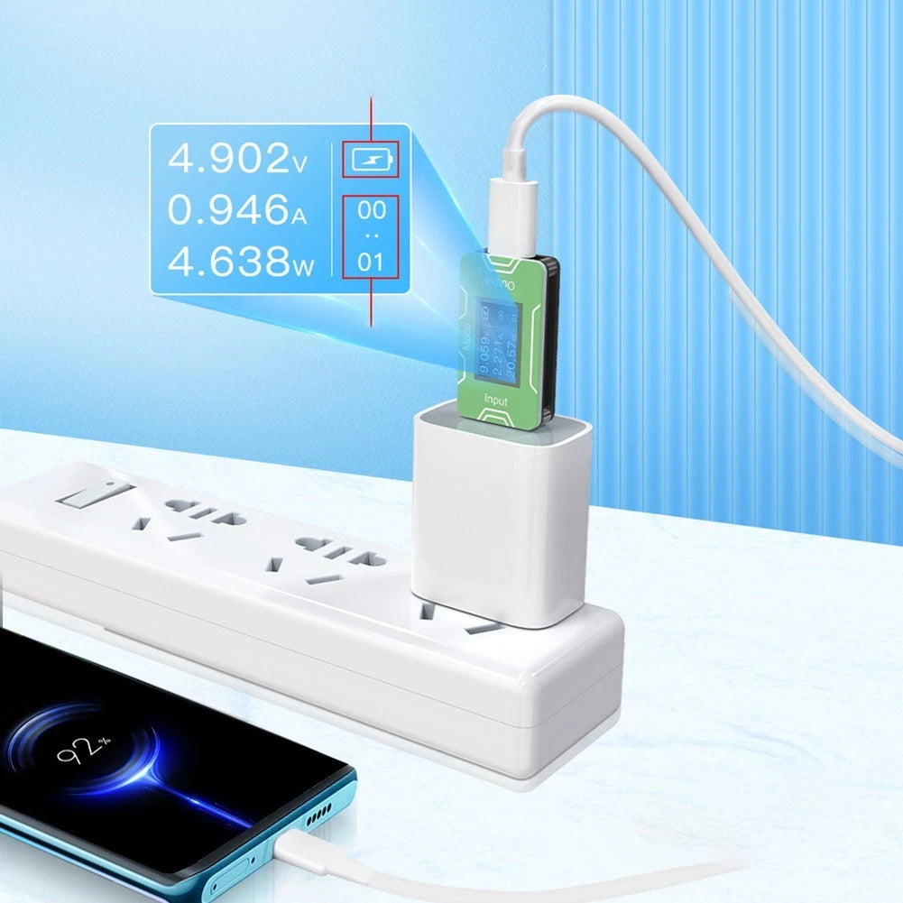 Charger Tester for OLED Fast Voltage Current Power Measurement
