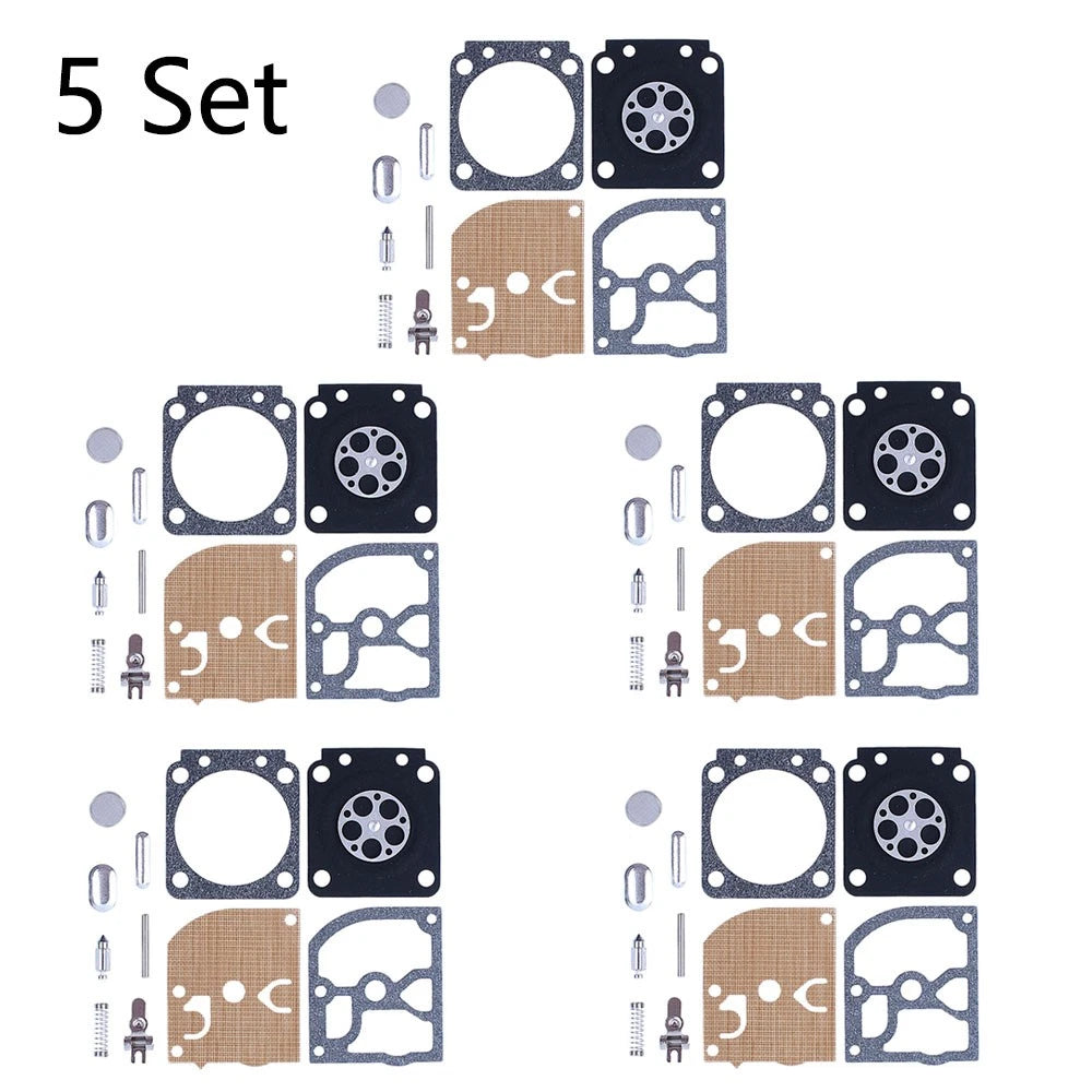 Set of 5 Carburetor Repair Kits for Stihl 017 018 MS180 MS170 Zama RB-77 RB-66