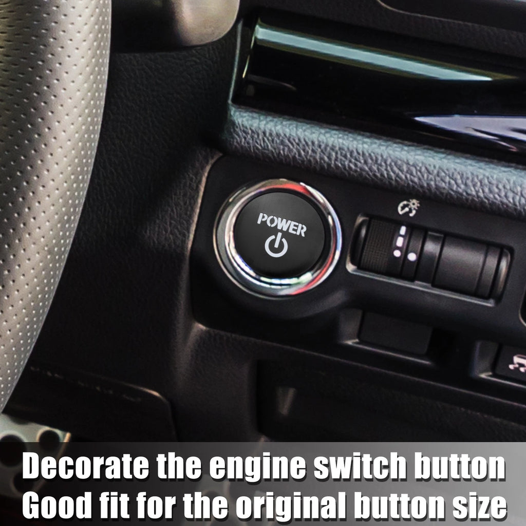 One Click Start Button Cover Replacement for Toyota Crown Royal AWS21 (2012–2018) Black