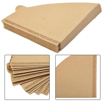 Set of 40 Unbleached Brown Coffee Filter Paper for Machine Maker