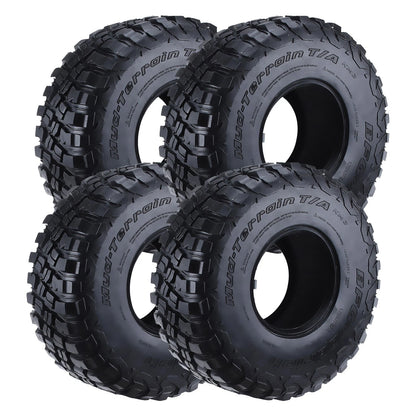 2 Pair Tire Covers with Foam Insert for Axial SCX10 TRX4 D90 (1/10 RC)