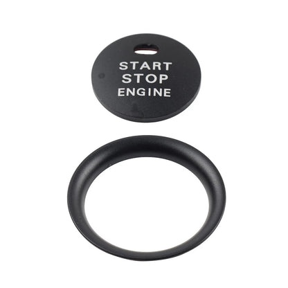 2X Black Engine Start Push Button Cover Ring Trim for Mazda 3 (2014–2019)