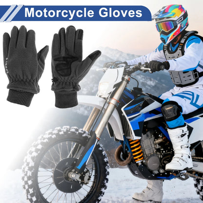 Men's Full Finger Cycling Gloves Polar Fleece for Mountain Biking