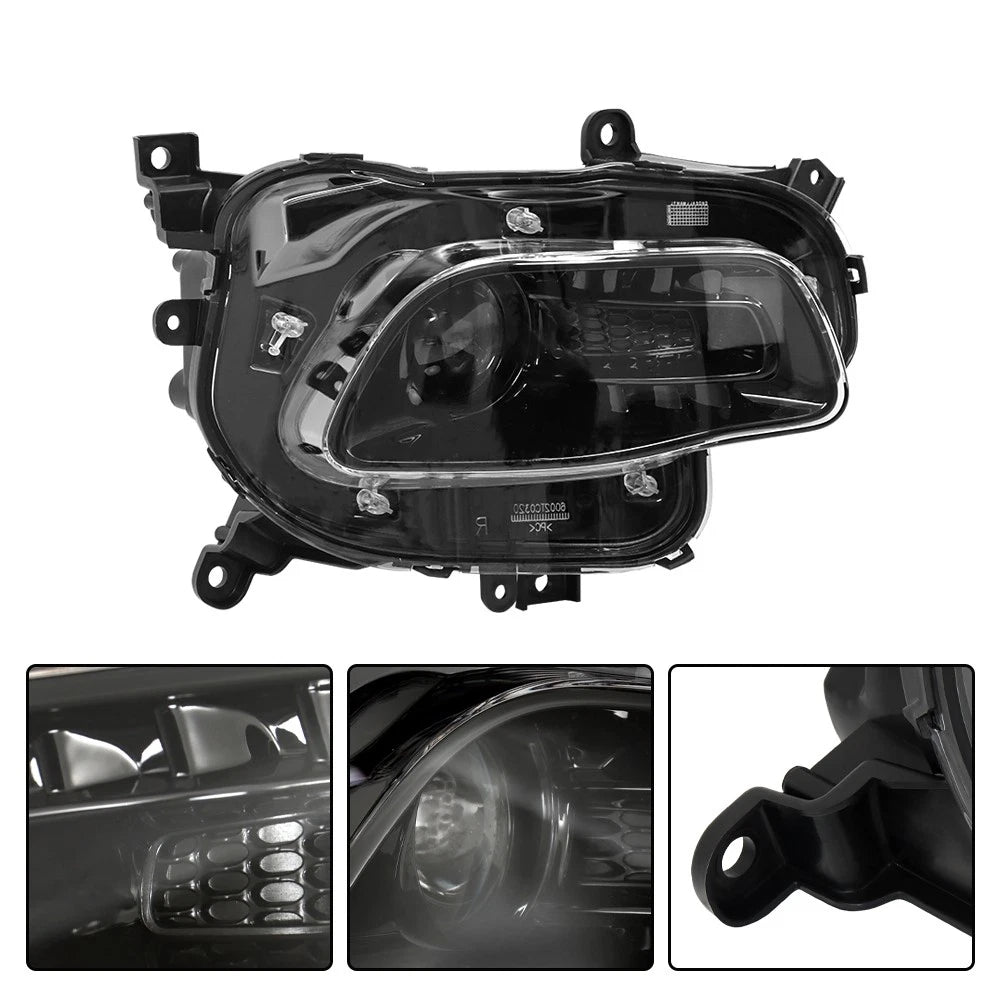 Right HID Xenon Clear Projector Black Headlight for Jeep Cherokee (2014–2018)