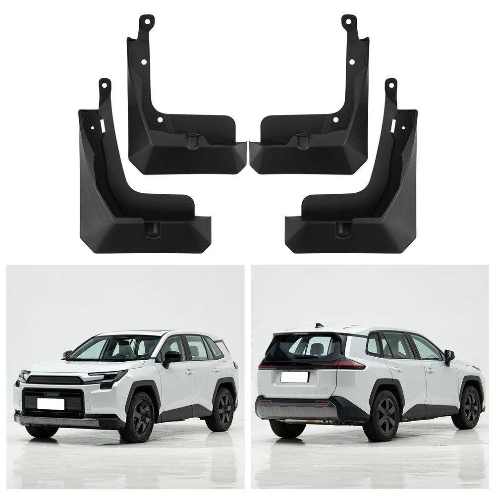 4 Piece Mudguards for Toyota RAV4 (2026+) Black Wheel Arch Protectors